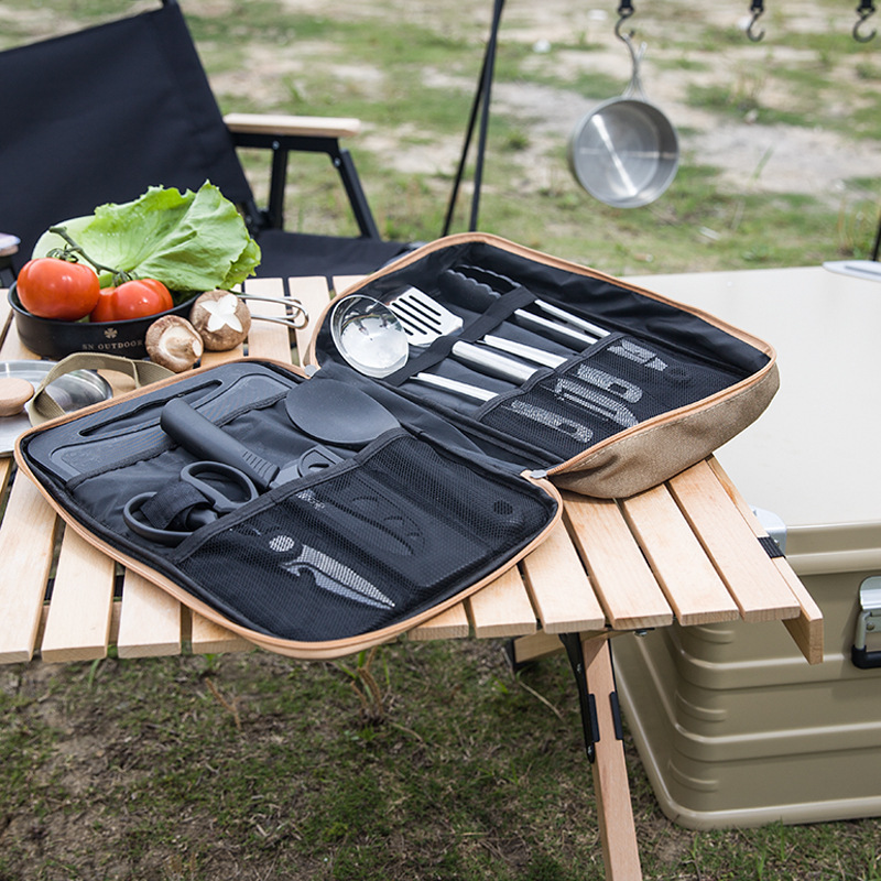 8 adet Kamp Mutfak Tencere Set - Camping Cooking Organizer incelemesi ve fiyatı
