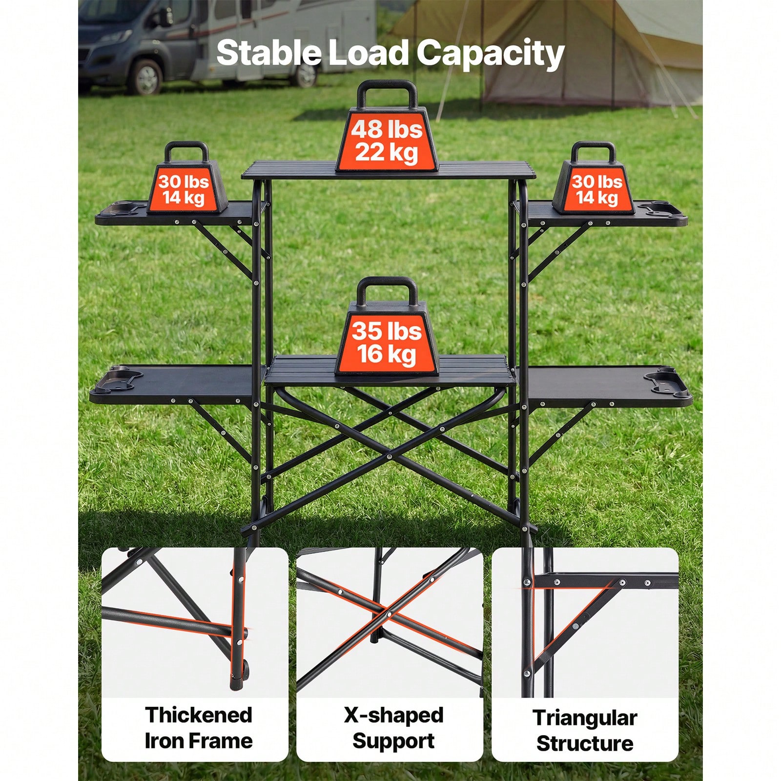 Kamp Mutfak Masası, Katlanabil - Camping Cooking Table incelemesi ve fiyatı